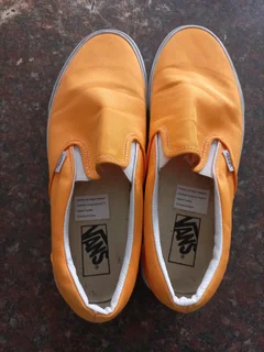 A pair of "Vans"shoes on sale.