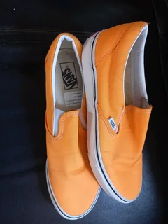 A pair of "Vans"shoes on sale.