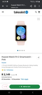 Huawei Watch Fit 2 Smartwatch for Sale. New.