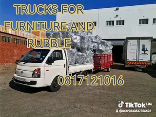 We provide transport for furniture and rubble removals