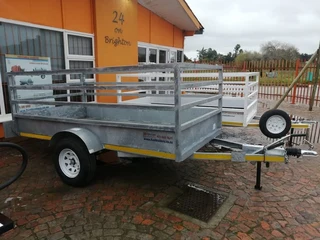 3 meter GALVANIZED UTILITY TRAILER, BRAKED SINGLE AXLE