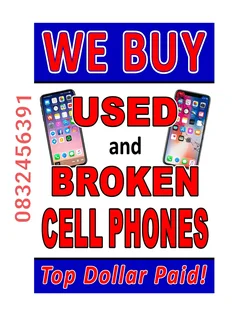 We buy broken phones!