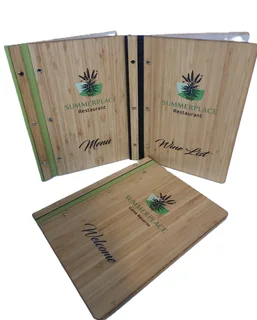 Restaurants, Hotels, Guest Houses, Game Lodges, B&B's, Hospitality Industry, Menu Cover...