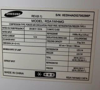 Samsung Double Door Fridge