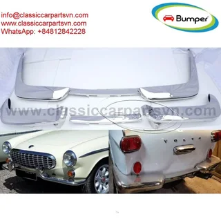 Volvo P1800 Jensen Cow Horn (1961-1963) bumpers by stainless steel new