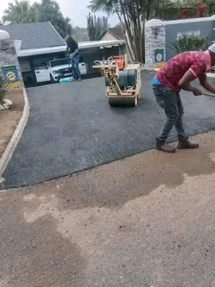 We do tar paving concrete and retaining wall