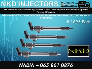 Ford Ranger 3.2 Diesel Injectors For Sale On Exchange Or To Recon With Warranty