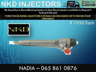 Ford Focus Diesel Injectors For Sale Or To Recon