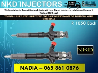 Toyota Hilux Diesel Injectors For Sale On Exchange With 6 Months Warranty