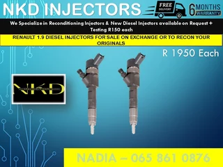 Renault 1.9 Diesel Injectors For Sale On Exchange Or To Recon