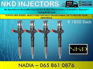 Toyota 2kd Diesel Injectors For Sale On Exchange With 6 Months Warranty