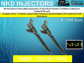 Hyundai Getz Diesel Injectors For Sale Or To Recon
