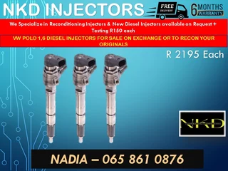 Vw/polo 1.6 Diesel Injectors For Sale On Exchange With 6 Months Warranty