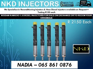 Nissan Kangoo 1.5 Diesel Injectors For Sale Or To Recon
