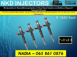 Toyota Quantum Diesel Injectors For Sale Or To Recon