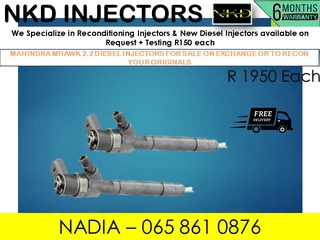 Mahindra Mhawk Diesel Injectors For Sale On Exchange Or To Recon