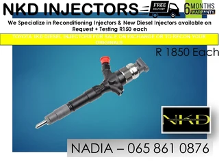 Toyota 1kd Dieselinjectors For Sale On Echange Or To Recon With Warranty