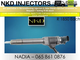 Ford Renger 3l Tdci Diesel Injectors For Sale Or To Recon