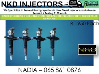 Isuzu Dtec Kb250 Diesel Injectors For Sale On Exchange Or To Recon With Warranty