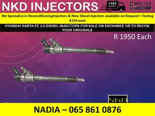 Hyundai Santa Fe 2l Diesel Injectors For Sale On Exchange Or To Recon With Warranty