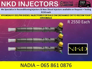 Hyundai H1 (delphi) Diesel Injectors For Sale On Exchange With 6 Months Warranty