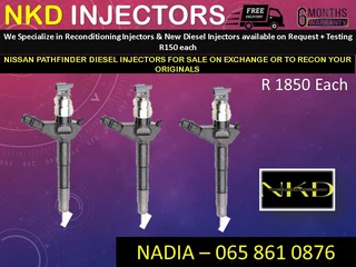 Nissan Pathfinder Yd25 Diesel Injectors For Sale On Exchange Or To Recon