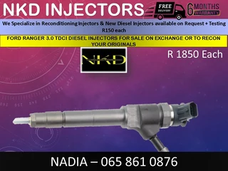 Ford Ranger 3l Tdci Diesel Injectors For Sale Or To Recon