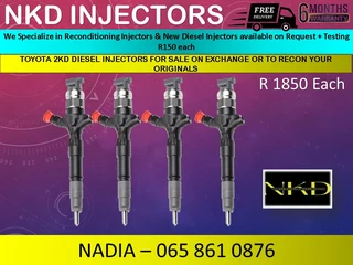 Toyota 2kd Diesel Injectors For Sale On Exchange With 6 Months Warranty