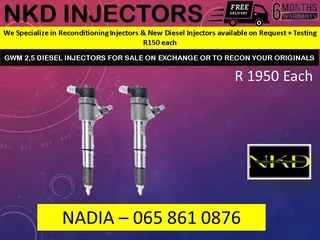 Gwm 2.5l Diesel Injectors For Sale On Exchange Or To Recon