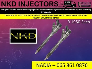 Chevrolet Utility (bosch) Diesel Injectors For Sale On Exchange With 6 Months Warranty