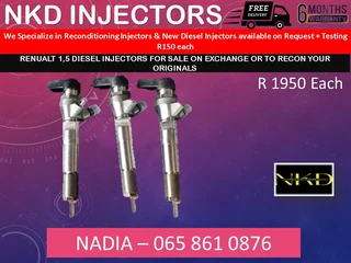 Nissan Micra 1.5 Diesel Injectors For Sale On Exchange Or To Recon With Warranty
