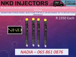 Ssangyong Kyron Diesel Injectors For Sale On Exchange
