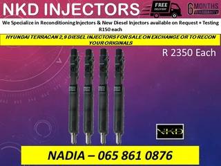 Hyundai Terrican 2.9 Diesel Injectors For Sale On Exchange Or To Recon