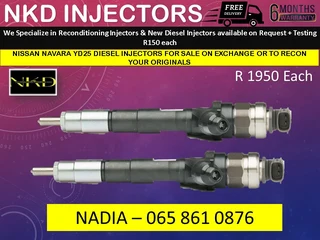 Nissan Navara Yd25 Diesel Injectors For Sale On Exchange With 6 Months Warranty
