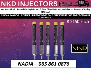 Nissan Kangoo 1.5 Diesel Injectors For Sale Or To Recon