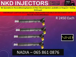 Captiva Delphi Diesel Injectors For Sale On Exchange Or To Recon