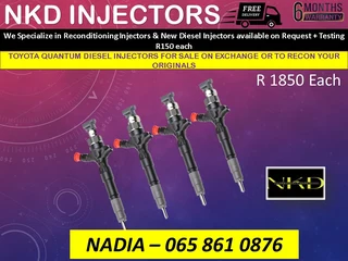 Toyota Quantum Diesel Injectors For Sale On Exchange Or To Recon