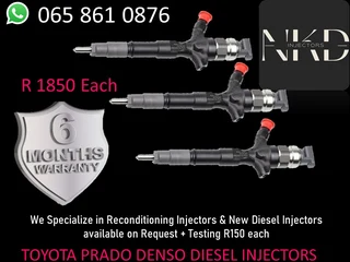 Toyota Prado Diesel Injectors For Sale Or Recon