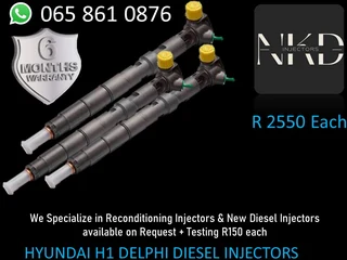 Hyundai H1 Delphi Diesel Injectors For Sale Or Refurbish Your Own