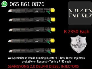 Ssangyong Diesel Injectors For Sale On Exchange Or Recon With Warranty