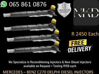 Mercedes C270 Delphi Diesel Injectors For Sale Or Recon