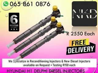 Hyundai H1 Delphi Diesel Injectors For Sale Or Recon
