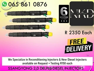 Ssangyong 2.0 Delphi Diesel Injectors For Sale On Exchange