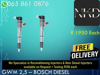 Gwm 2.5 Diesel Injectors For Sale Or To Recon