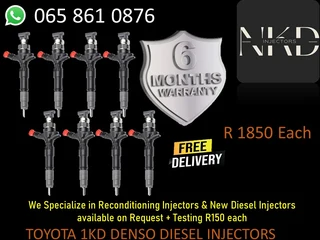 Toyota 1kd Injectors For Sale On Exchange Or Recon