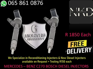Mercedes C220 Bosch Injectors For Sale Or Reconditioning Your Own