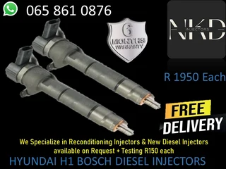 Hyundai H1 Bosch Diesel Injectors For Sale Or Recon