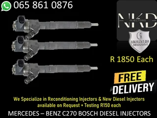 Mercedes C270 Bosch Diesel Injectors For Sale
