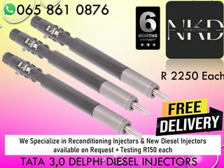 Tata 3.0 Diesel Injectors For Sale Or Recon With 6 Month Warranty & Test Reports