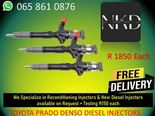 Toyota Prado 3.0 Diesel Injectors For Sale On  Exchange Or Recon With Warranty